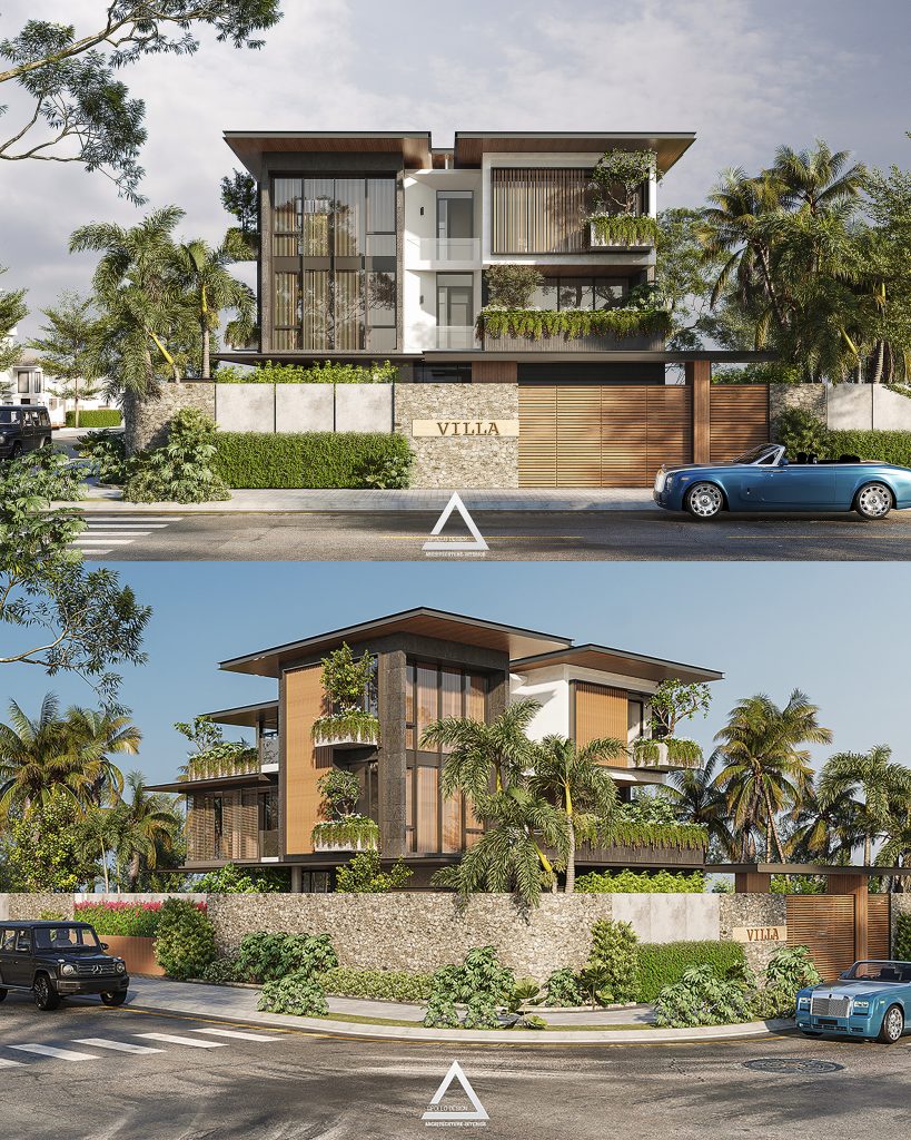 QA House biệt thự hiện đại 15x20m tại Kiên Giang – Apollo Design